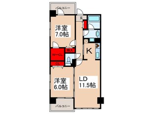 Ｍｏｎｔｅ　Ｒｏｓａ・Ｋの物件間取画像